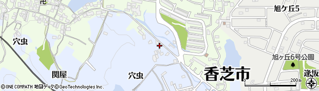 奈良県香芝市穴虫598周辺の地図