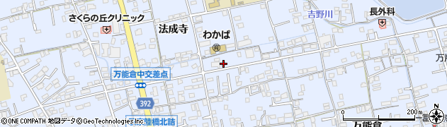 広島県福山市駅家町万能倉1450周辺の地図