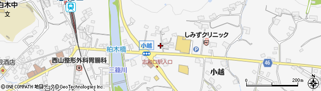 広島県広島市安佐北区白木町小越123周辺の地図