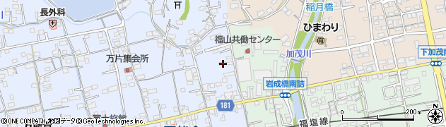 広島県福山市駅家町万能倉7周辺の地図