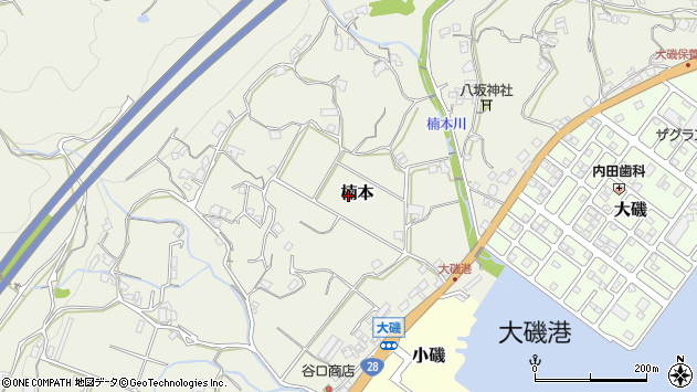 〒656-2301 兵庫県淡路市楠本の地図