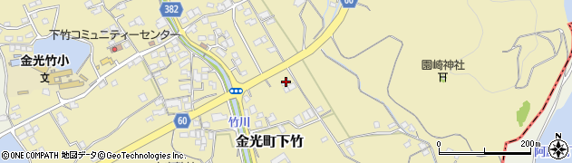 岡山県浅口市金光町下竹1311周辺の地図
