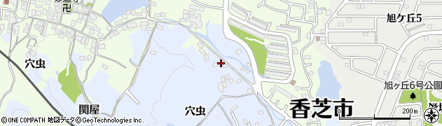 奈良県香芝市穴虫589周辺の地図