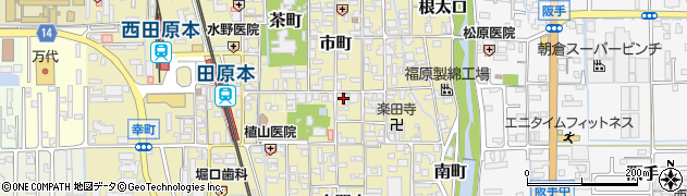 奈良県田原本町（磯城郡）本町周辺の地図