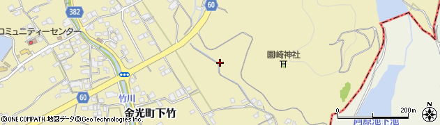 岡山県浅口市金光町下竹1848周辺の地図