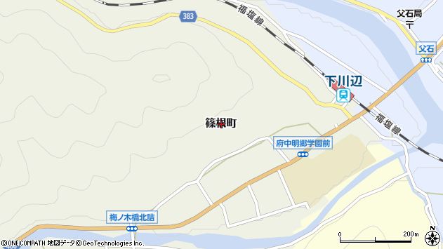 〒726-0027 広島県府中市篠根町の地図