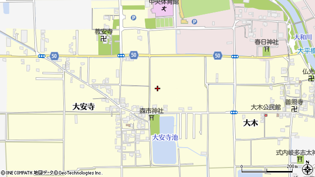 〒636-0248 奈良県磯城郡田原本町大安寺の地図