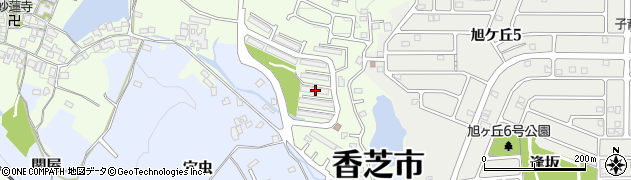 奈良県香芝市上中1183周辺の地図