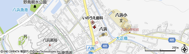 八浜郵便局周辺の地図