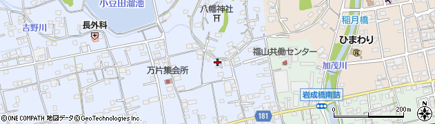 広島県福山市駅家町万能倉165周辺の地図
