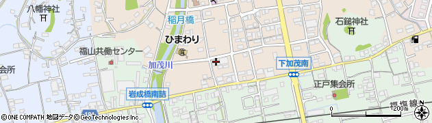 広島県福山市加茂町下加茂413周辺の地図