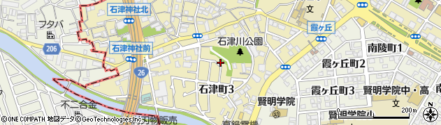 石津町あらかし公園周辺の地図
