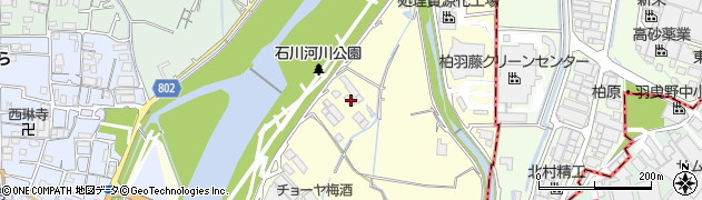 大阪府羽曳野市川向224周辺の地図