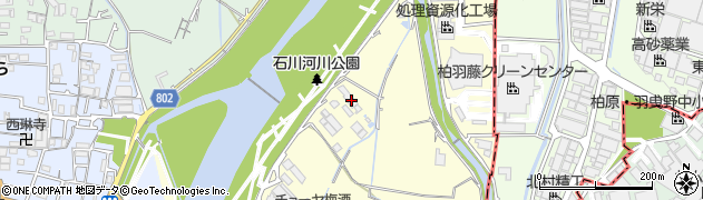 大阪府羽曳野市川向228周辺の地図