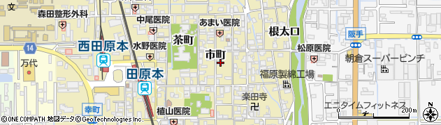 奈良県磯城郡田原本町市町619周辺の地図