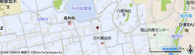 広島県福山市駅家町万能倉183周辺の地図