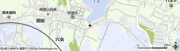 奈良県香芝市関屋1288周辺の地図