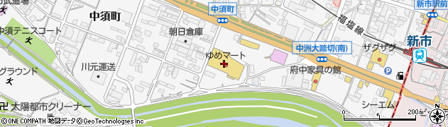 ダイソーゆめマート府中店周辺の地図