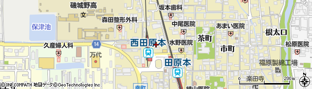 奈良県田原本町（磯城郡）殿町周辺の地図
