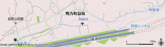 岡山県浅口市鴨方町益坂1058周辺の地図