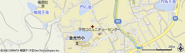 岡山県浅口市金光町下竹254周辺の地図