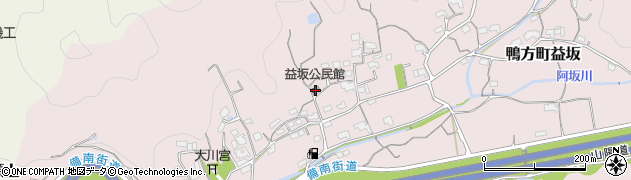 益坂公民館周辺の地図