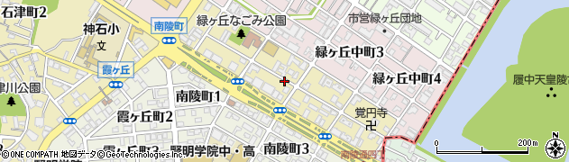 大阪府堺市堺区緑ヶ丘南町周辺の地図