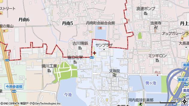 〒587-0014 大阪府堺市美原区丹南の地図