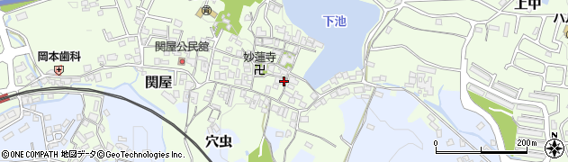 奈良県香芝市関屋1360周辺の地図