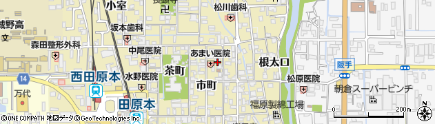 奈良県磯城郡田原本町市町645周辺の地図