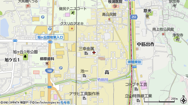 〒639-0241 奈良県香芝市高の地図