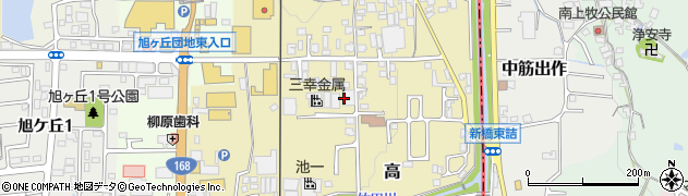奈良県香芝市高周辺の地図