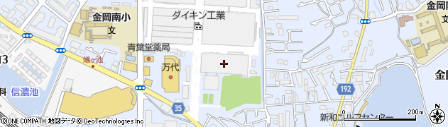 ダイキン工業株式会社　堺製作所金岡工場総務周辺の地図