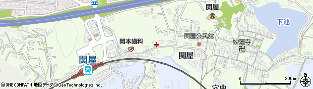 奈良県香芝市関屋551-2周辺の地図