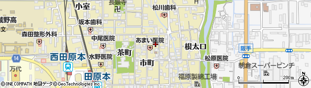 奈良県磯城郡田原本町市町646周辺の地図