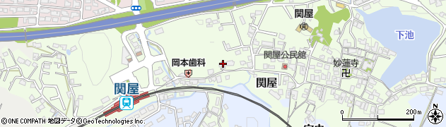 奈良県香芝市関屋551-1周辺の地図
