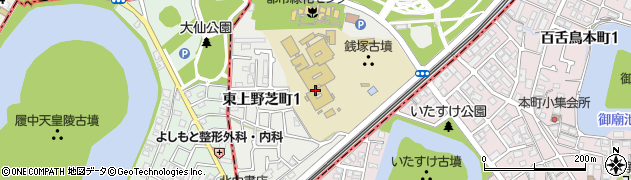 大阪府堺市堺区東上野芝町周辺の地図