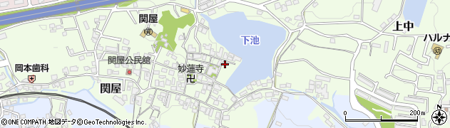 奈良県香芝市関屋1419周辺の地図