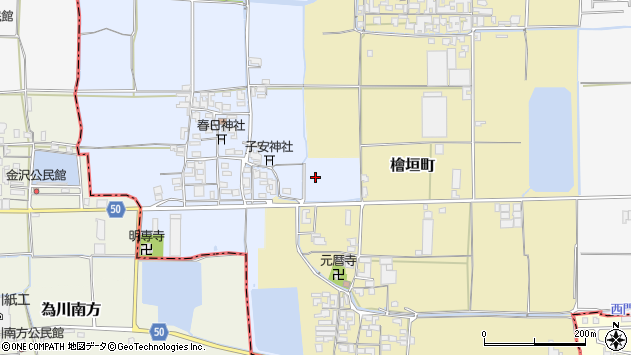 〒632-0055 奈良県天理市遠田町の地図