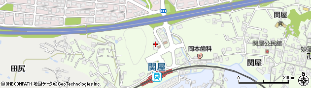 近鉄関屋駅自転車駐車場周辺の地図