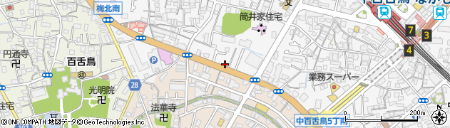 大阪府堺市北区中百舌鳥町4丁572周辺の地図