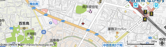 大阪府堺市北区中百舌鳥町4丁602周辺の地図