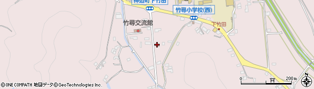 竹尋警察官駐在所周辺の地図
