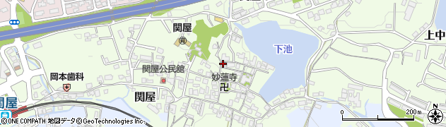 奈良県香芝市関屋1390周辺の地図