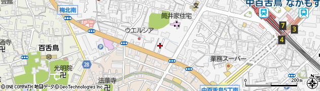 大阪府堺市北区中百舌鳥町4丁586周辺の地図