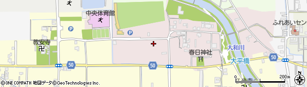 奈良県田原本町（磯城郡）平田周辺の地図