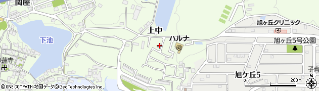奈良県香芝市上中1244周辺の地図