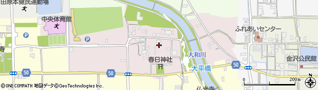奈良県磯城郡田原本町平田128周辺の地図