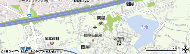 奈良県香芝市関屋周辺の地図
