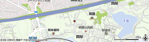 奈良県香芝市関屋458周辺の地図